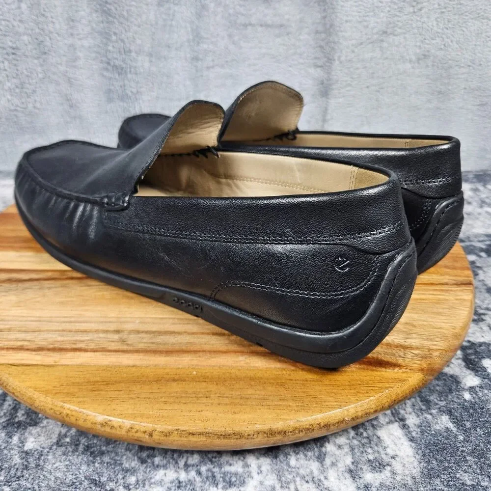 ECCO Classic Moc 2.0 Loafers Men's Size EU 42 US 8-8.5 Black Slip On Leather